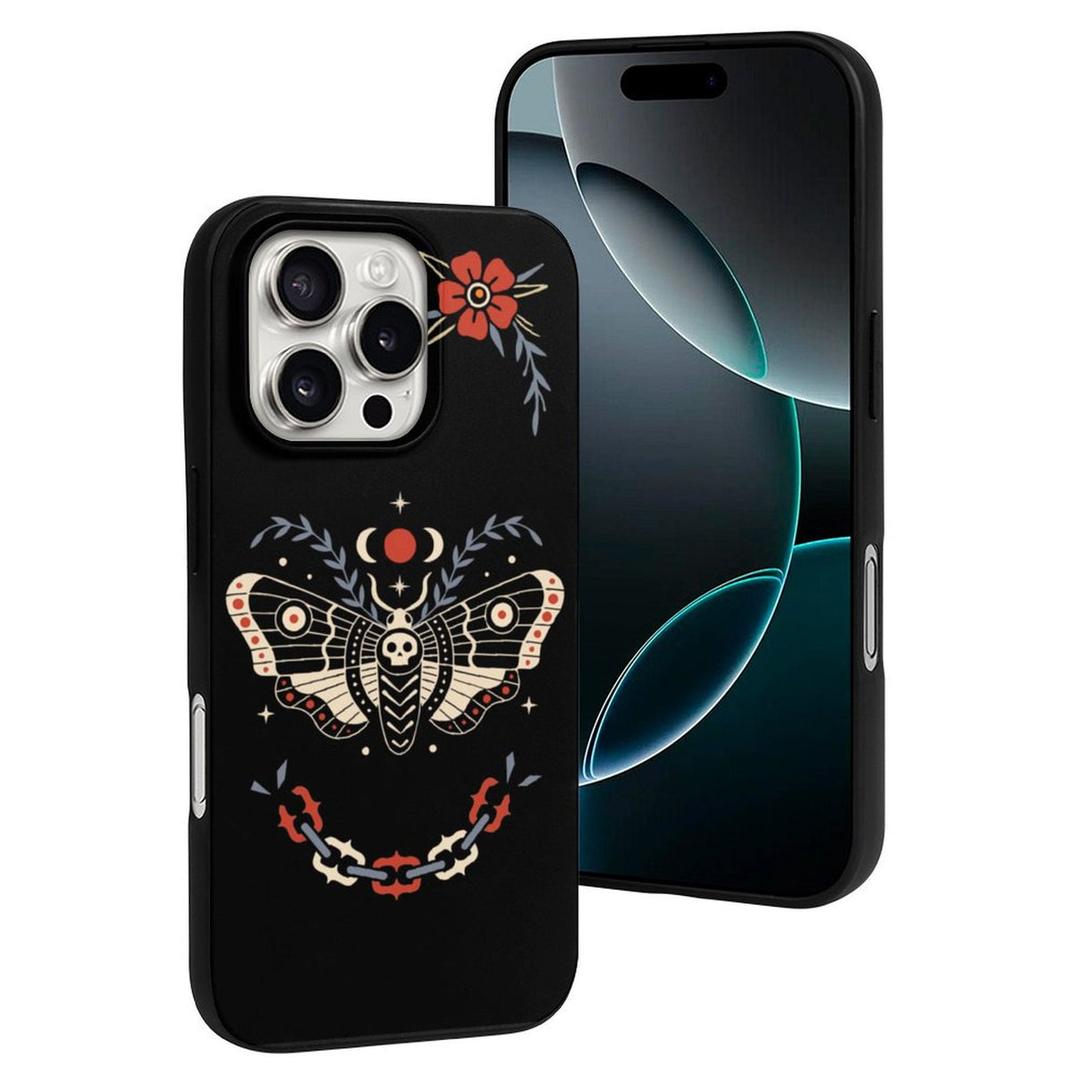 Vintage Death Moth Print - Phone Case