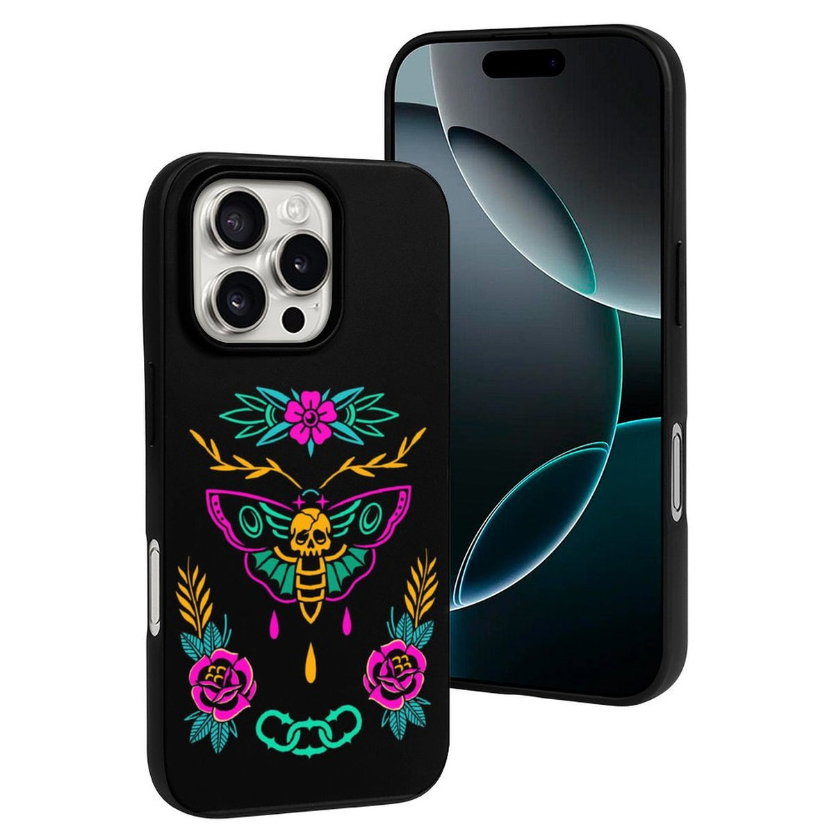 Old School Death Moth Print - Phone Case