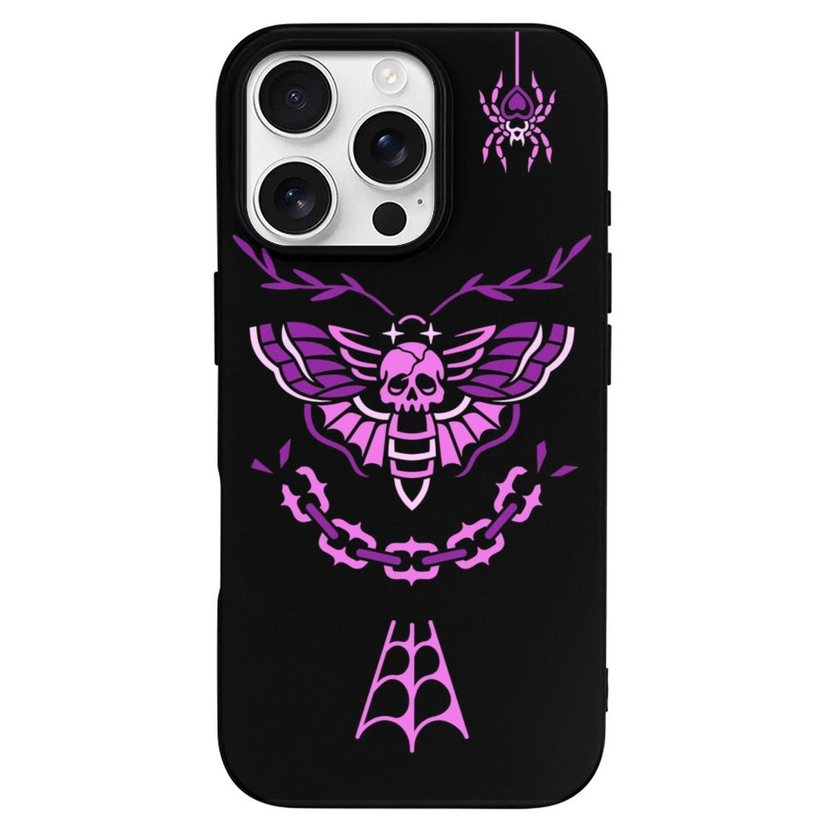Purple Death Moth Print - Phone Case