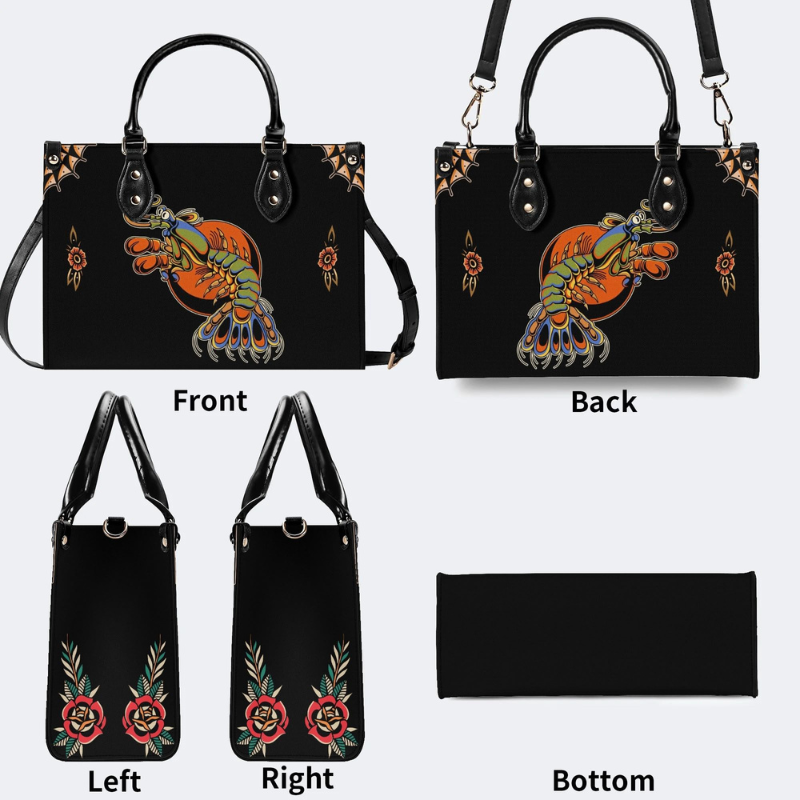 Boxing Shrimp Print Handbag Factory Direct Sales