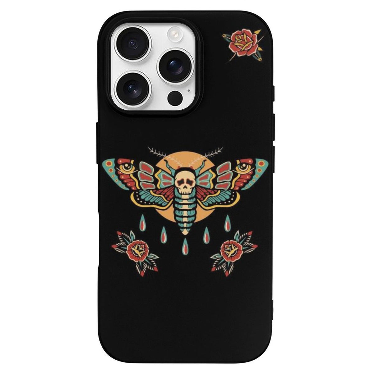 Old School Death Moth Print - Phone Case