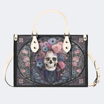 Rose Skull Glass Print Handbag Factory Direct Sales