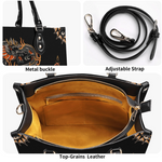 Circling Black Dragon Print Handbag Factory Direct Sales