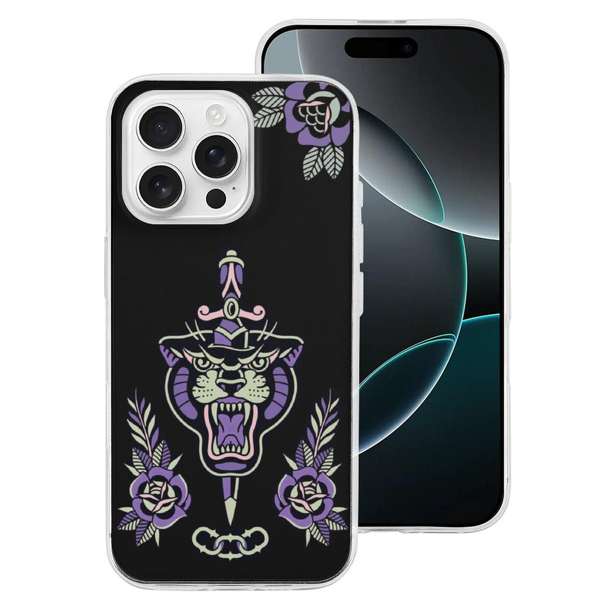 Old School Tiger Print - Phone Case