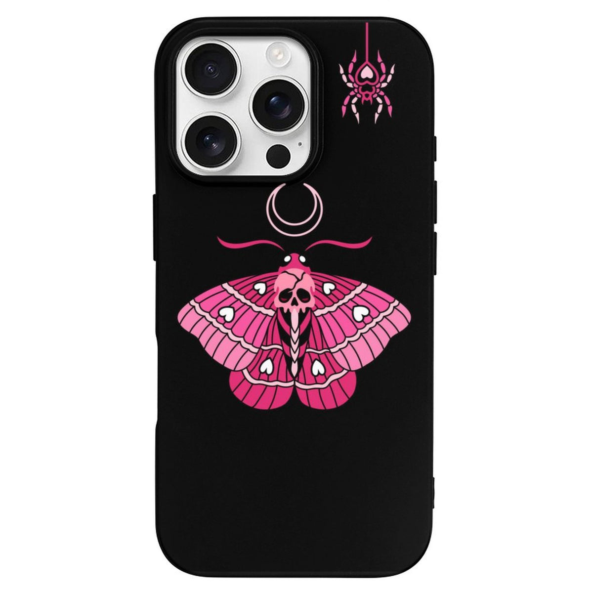 Pink Death Moth Print - Phone Case