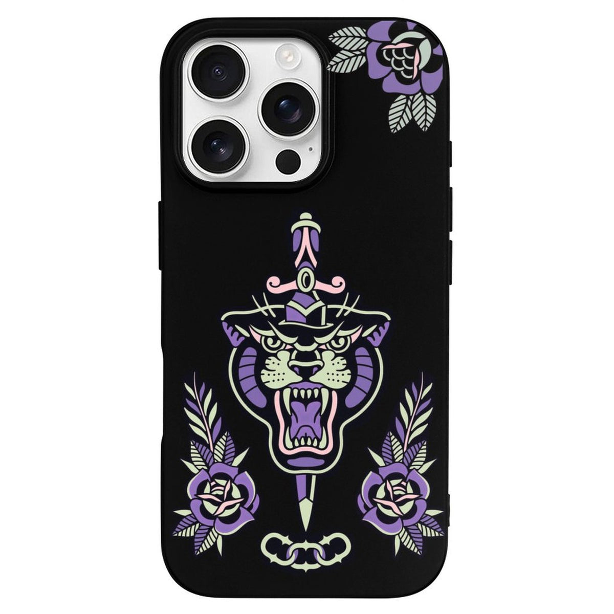 Old School Tiger Print - Phone Case