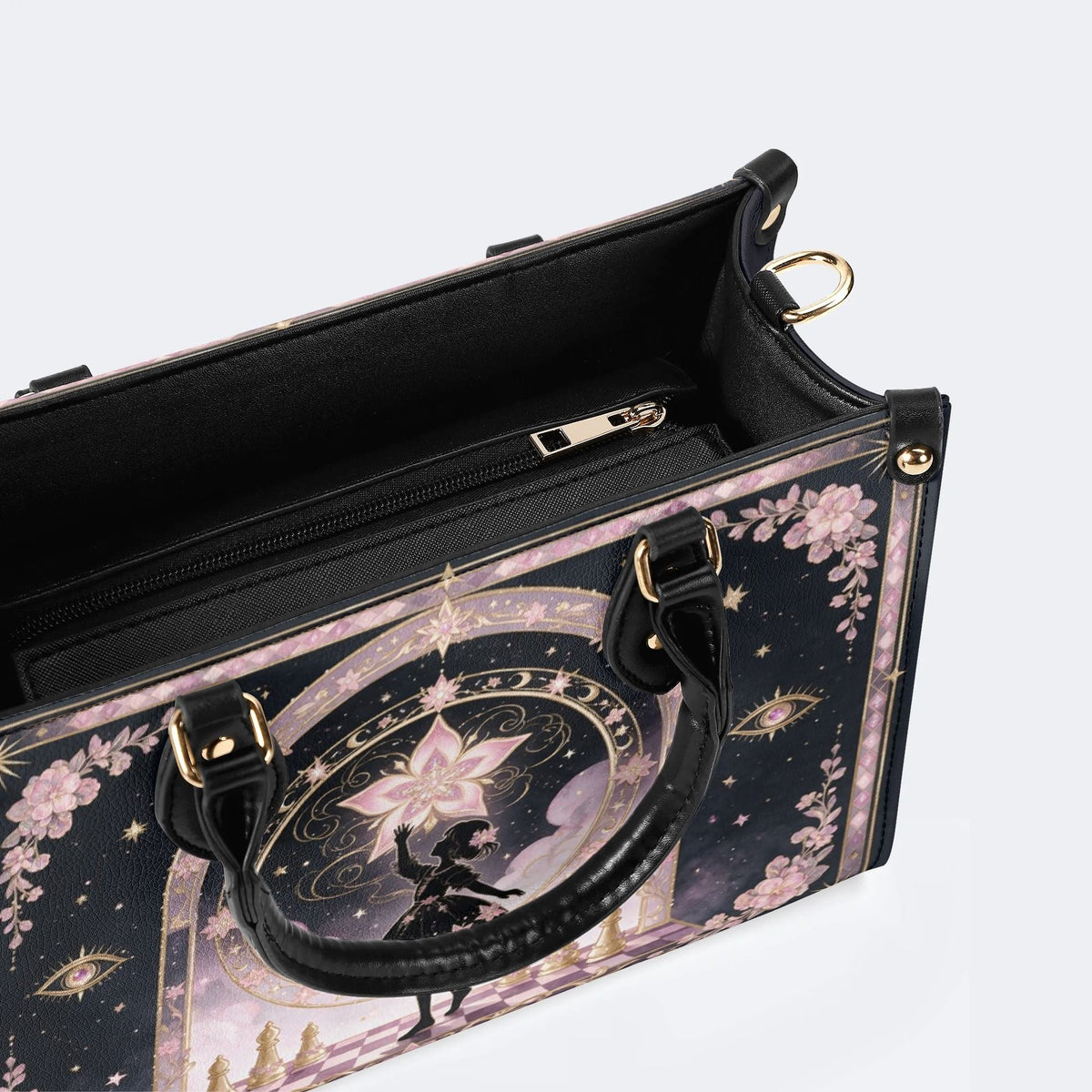 Fairy Girl Chess Print Handbag Factory Direct Sales