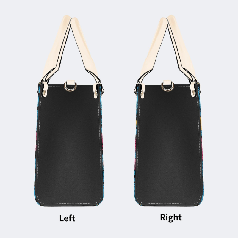 Colorful Moth Print Handbag Factory Direct Sales