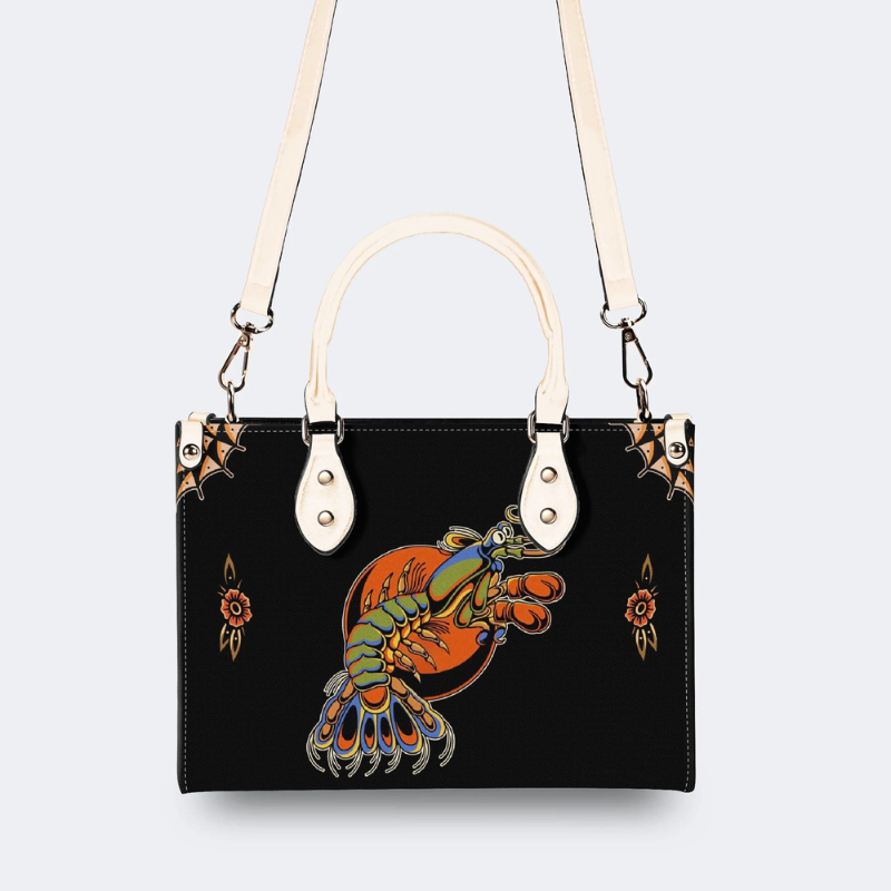 Boxing Shrimp Print Handbag Factory Direct Sales