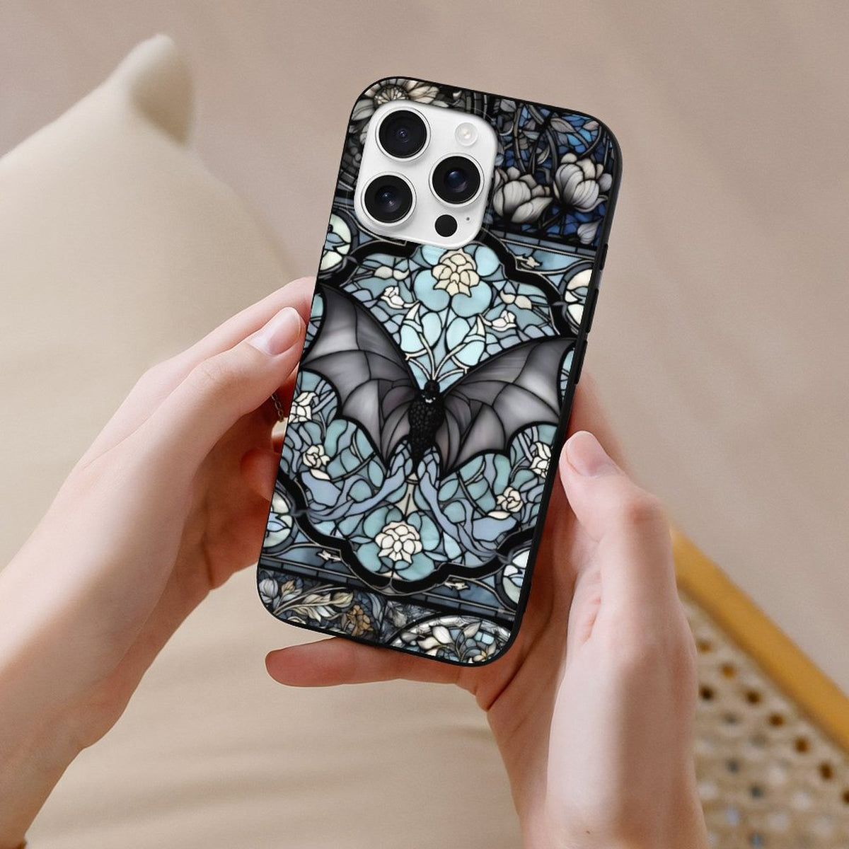 Gothic Bat Print - Phone Case
