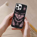 Pink Death Moth Print - Phone Case