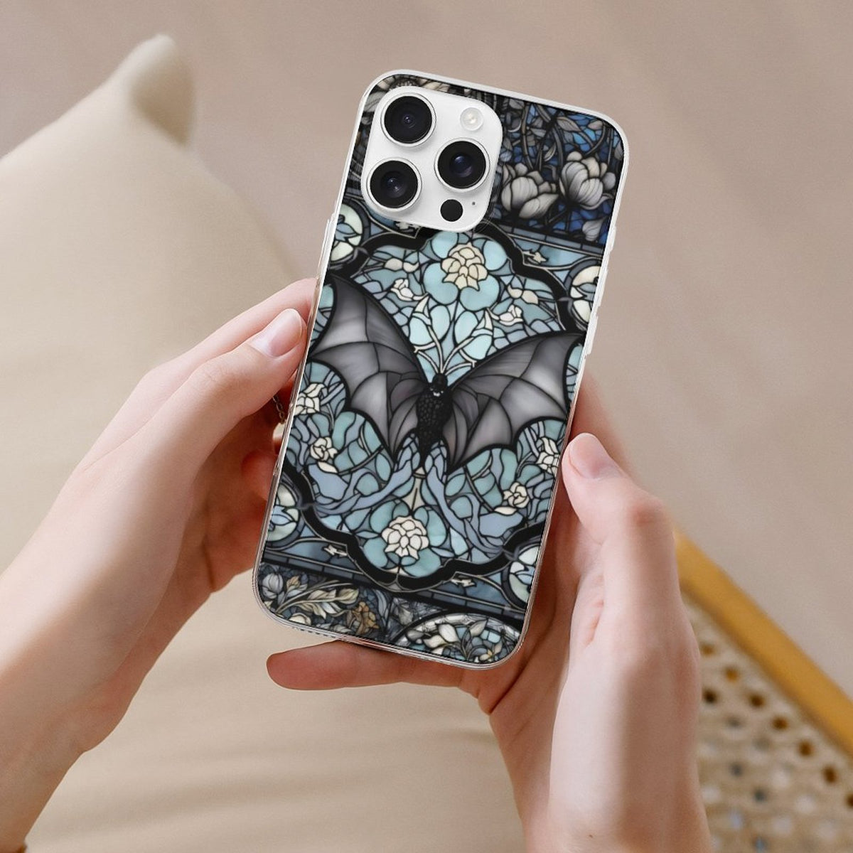 Gothic Bat Print - Phone Case