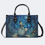 Skeleton Tombstone Print Handbag Factory Direct Sales