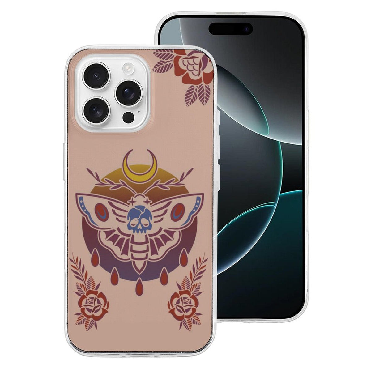 Death Moth Gradient Print - Phone Case