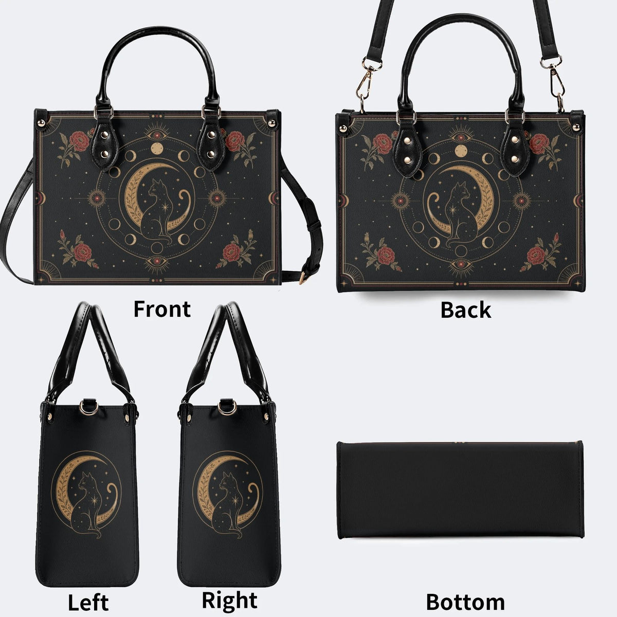 Tarot Cat Print Handbag Factory Direct Sales