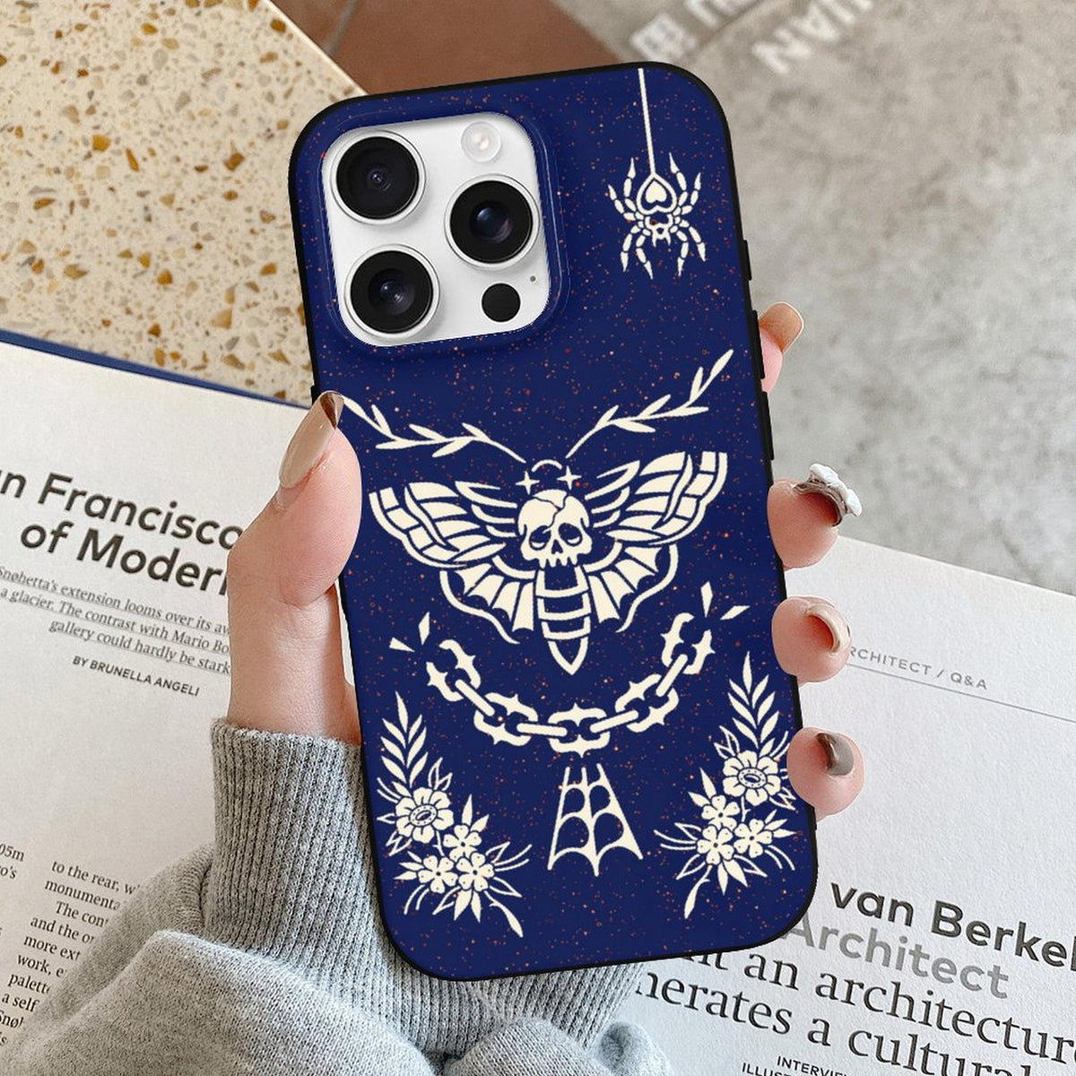 Vintage Death Moth Print - Phone Case