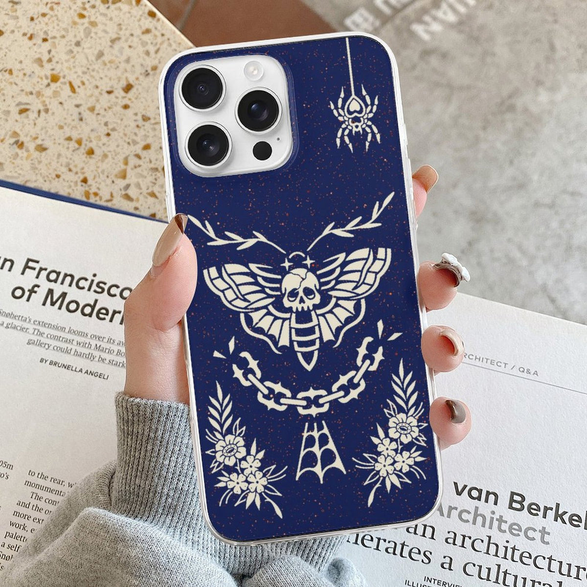 Vintage Death Moth Print - Phone Case