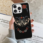 Vintage Death Moth Print - Phone Case
