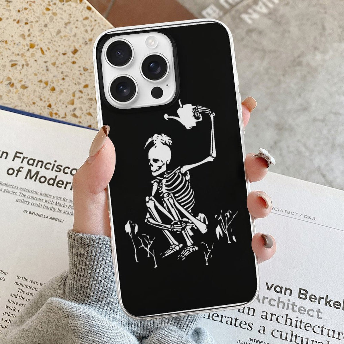 Gothic Skull Print - Phone Case