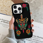 Sword And Moth Print - Phone Case
