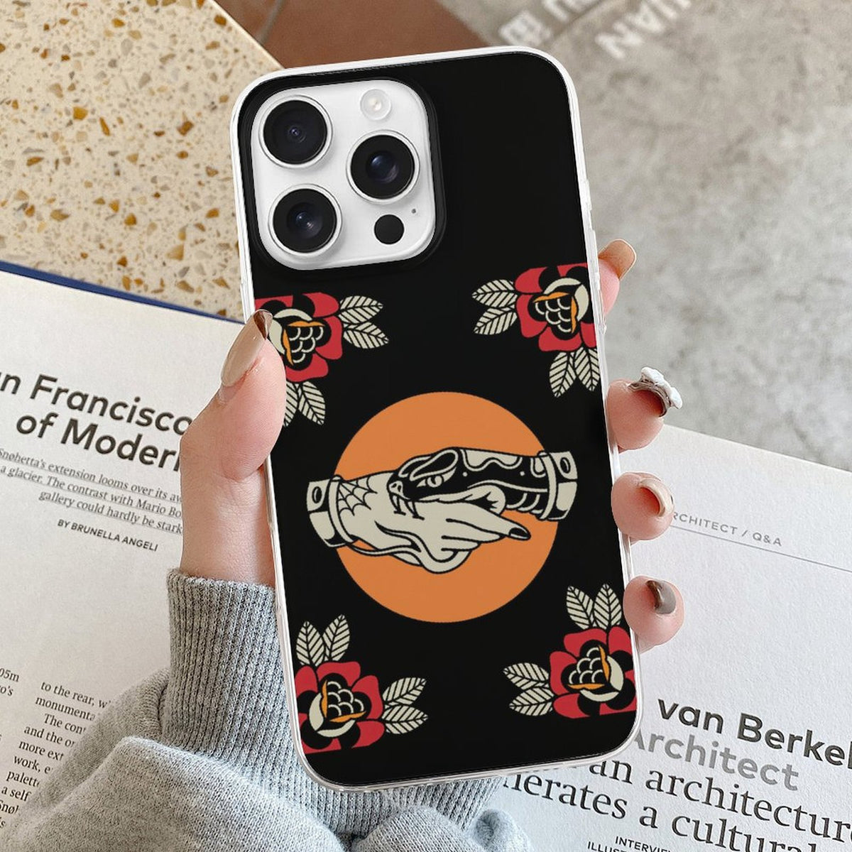 Trust No One Snake Print - Phone Case