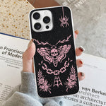 Pink Death Moth Print - Phone Case