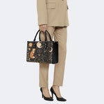 Celestial Fox Cat Print Handbag Factory Direct Sales