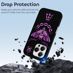Purple Death Moth Print - Phone Case