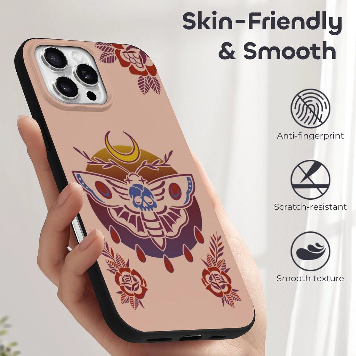 Death Moth Gradient Print - Phone Case