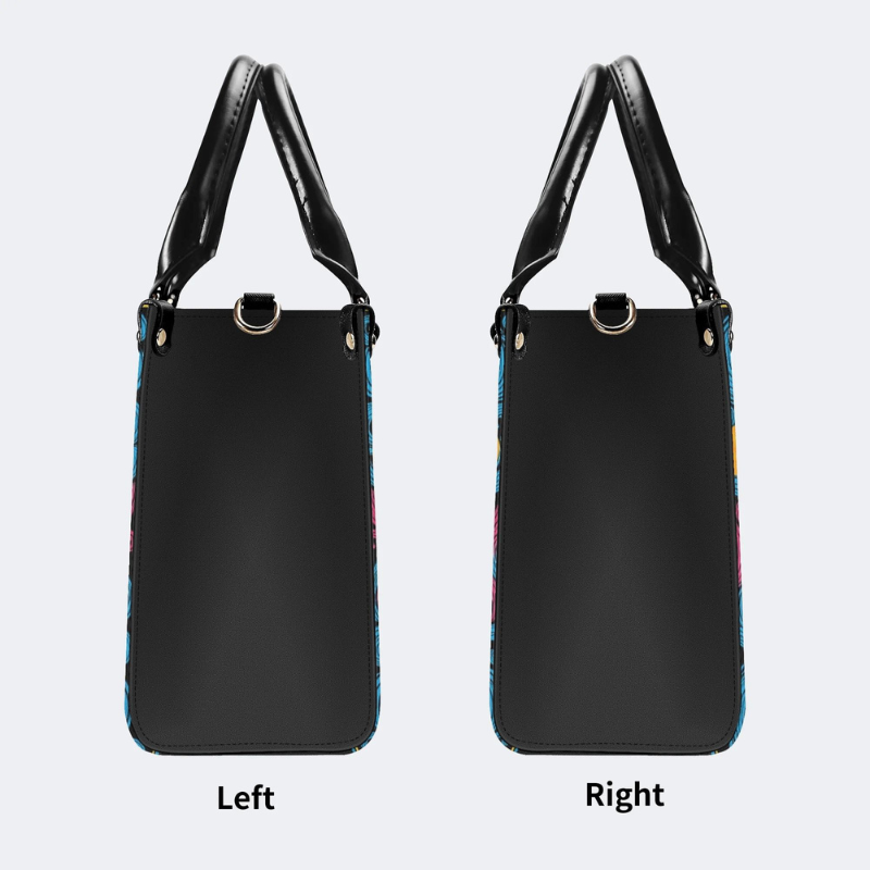 Colorful Moth Print Handbag Factory Direct Sales