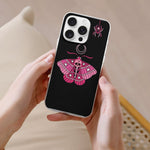Pink Death Moth Print - Phone Case
