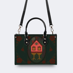 Abstract Bird House Print Handbag Factory Direct Sales_02