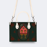 Abstract Bird House Print Handbag Factory Direct Sales_03