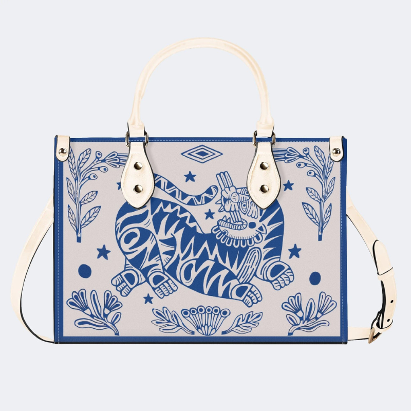 Abstract Tiger Print Handbag Factory Direct Sales_01