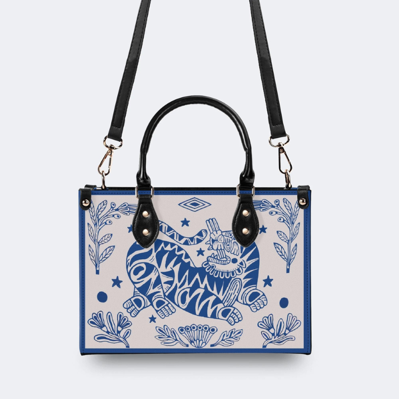 Abstract Tiger Print Handbag Factory Direct Sales_02