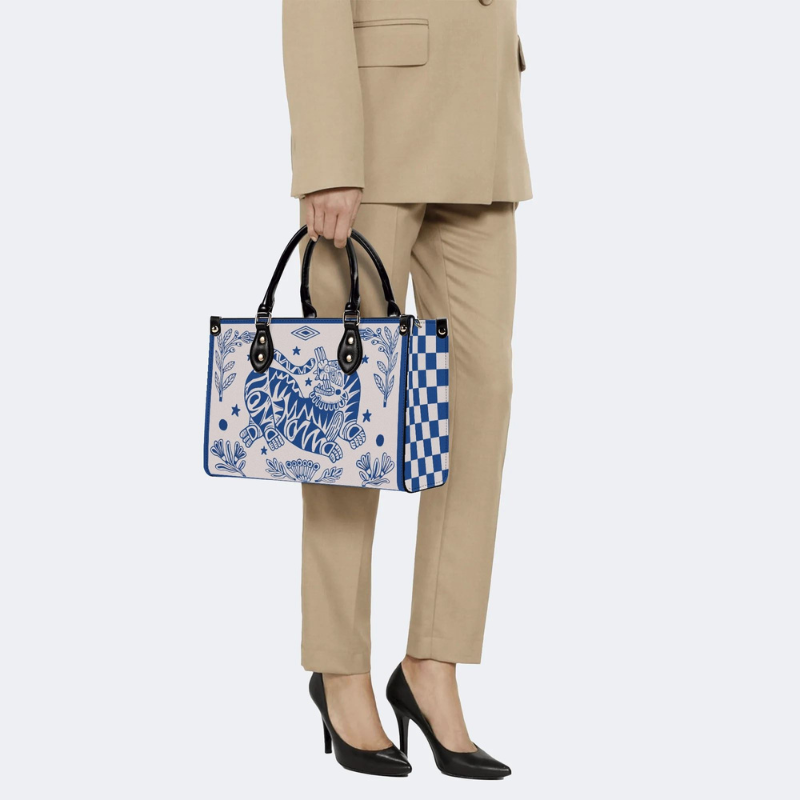 Abstract Tiger Print Handbag Factory Direct Sales_08