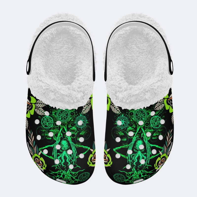 Biochemical Squid Print Slippers/Sandals