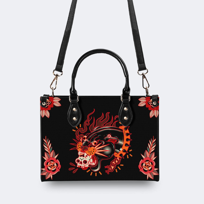 Black Panther Wearing A Collar Handbag Factory Direct Sales