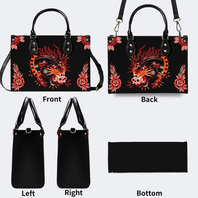 Black Panther Wearing A Collar Handbag Factory Direct Sales