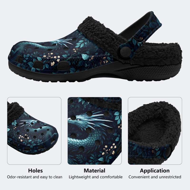Blue Dragon Print Slippers/Sandals Factory direct sales