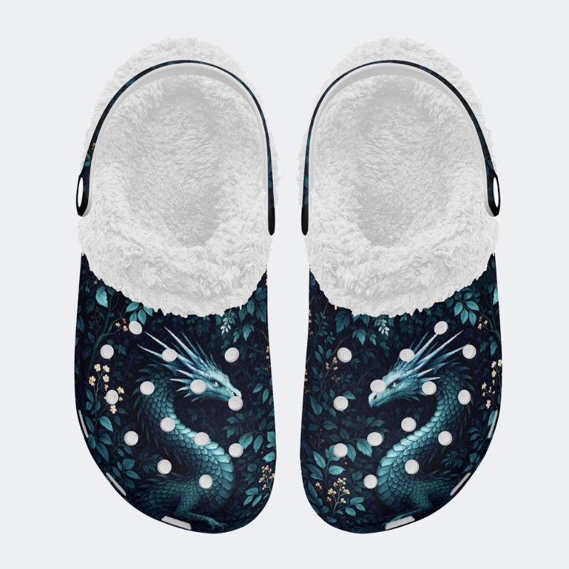 Blue Dragon Print Slippers/Sandals Factory direct sales