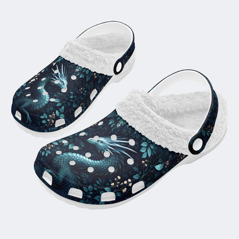 Blue Dragon Print Slippers/Sandals Factory direct sales