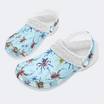 Blue Spider Print Slippers/Sandals Factory Direct Sales