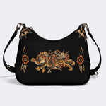 Classic Dragon Tiger Leather Crossbody Bag