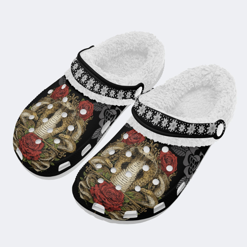 Cobra Rose Print Slippers/Sandals Factory Direct Sales