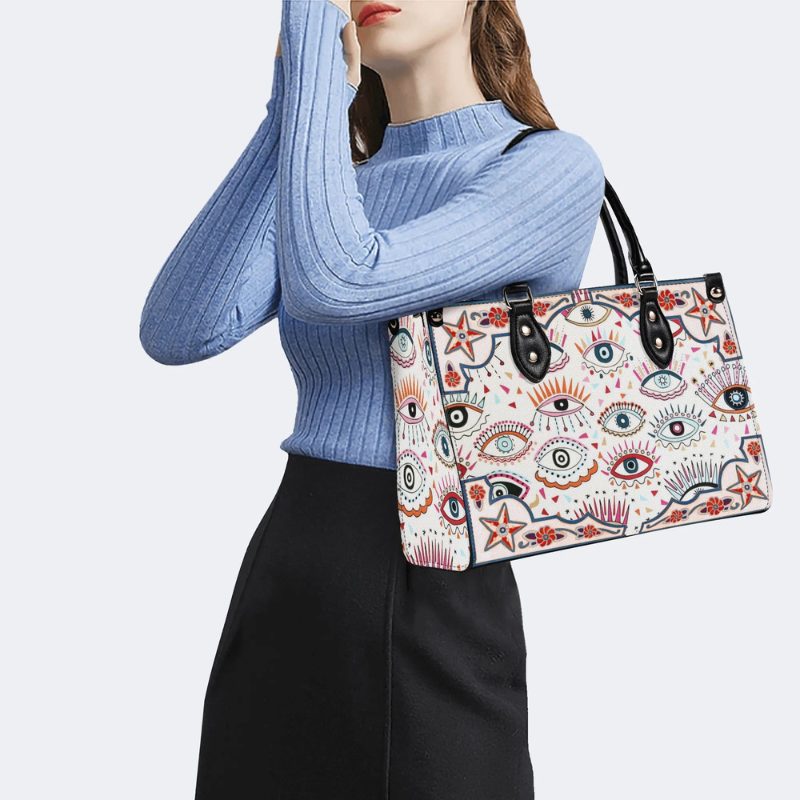 Colorful Eye Print Handbag Factory Direct Sales_06