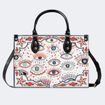 Colorful Eye Print Handbag Factory Direct Sales