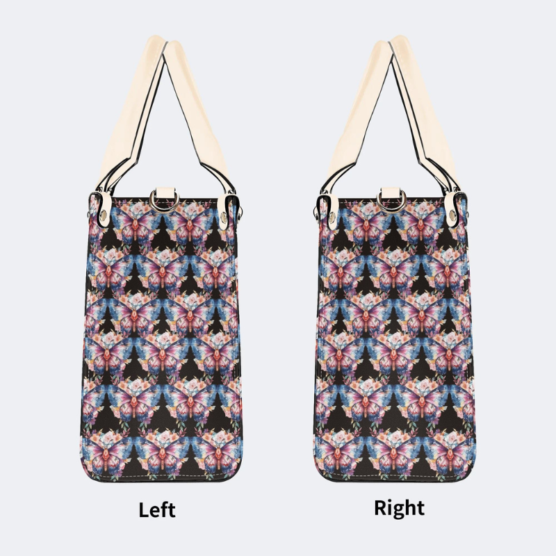Colorful Moth Print Handbag Factory Direct Sales_05