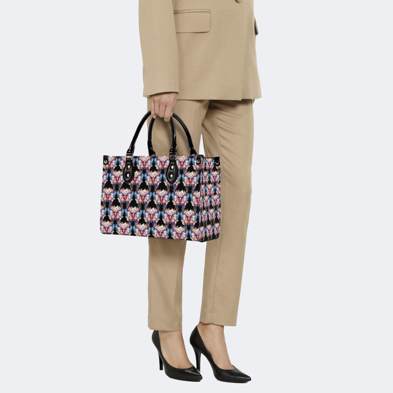 Colorful Moth Print Handbag Factory Direct Sales_08