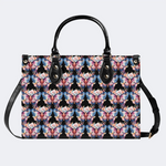 Colorful Moth Print Handbag Factory Direct Sales